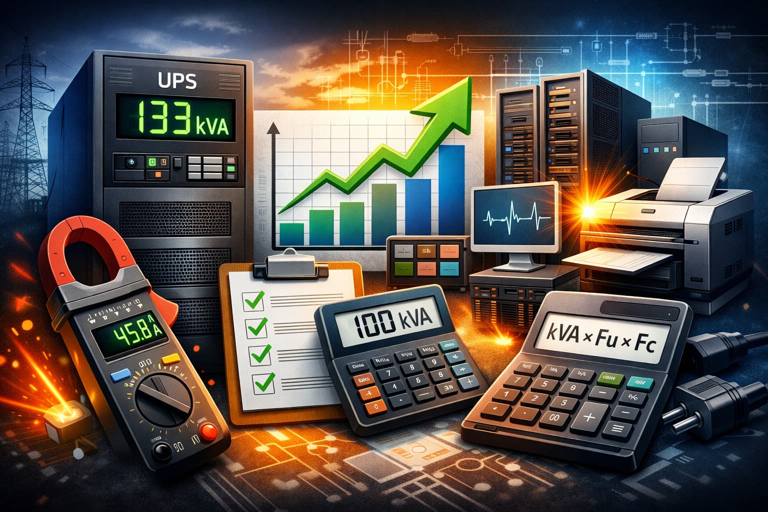 ¿Cómo dimensionar un UPS de altas capacidades?